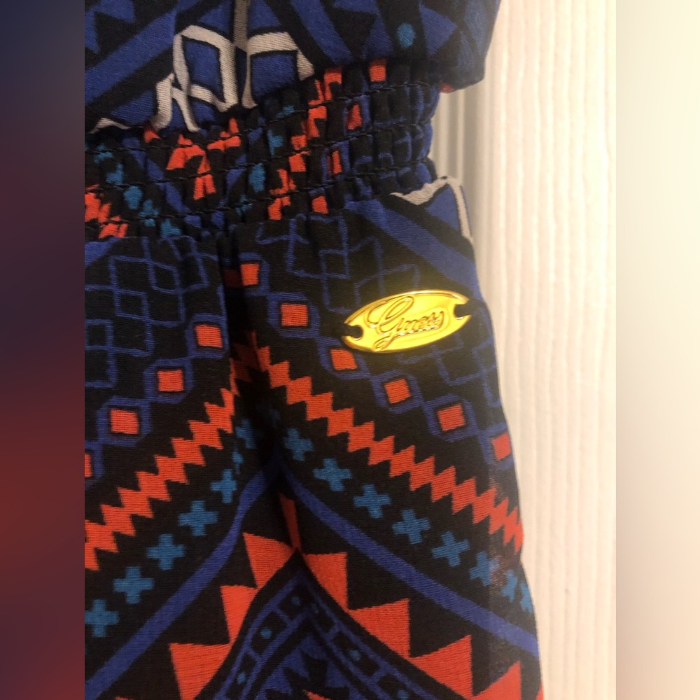 Guess Sundress Navy And Multi Color Pattern - Picture 4 of 7